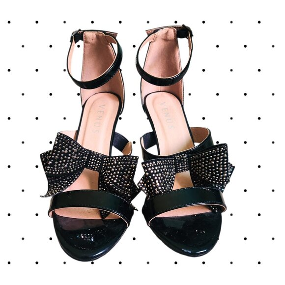 Venus strappy bow heels SIZE 7.5 - Picture 4 of 6